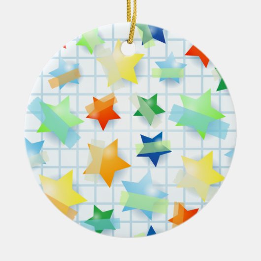 Papieren sterren, ornament (Voorkant)