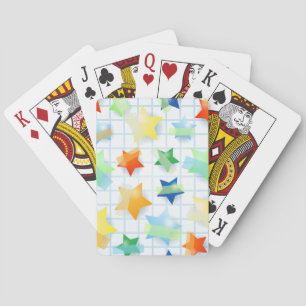 Papieren sterren pokerkaarten