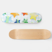 Papieren sterren, schaats persoonlijk skateboard (Horizontaal)