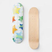 Papieren sterren, schaats persoonlijk skateboard (Voorkant)