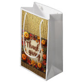 Papieren tassen voor Thanksgiving Klein Cadeauzakje (Voorkant Gekanteld)