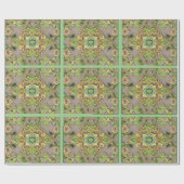 Papieren textielkant, groen ompakken cadeaupapier (Vlak)