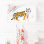 Papieren tijger spandoek (Insitu)