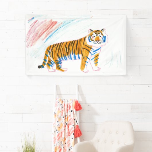 Papieren tijger spandoek (Insitu)