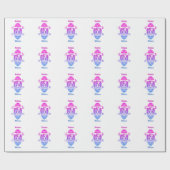 Papieren traditioneel eerste Jubileum voor bruilof Cadeaupapier (Vlak)