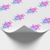 Papieren traditioneel eerste Jubileum voor bruilof Cadeaupapier (Hoek)