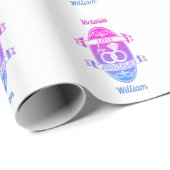 Papieren traditioneel eerste Jubileum voor bruilof Cadeaupapier (Rol Hoek)