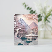 Papieren uitvalligheid met Briefkaart van Pavilion (Staand voorkant)