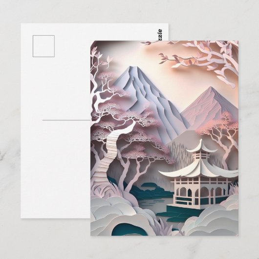 Papieren uitvalligheid met Briefkaart van Pavilion (Voorkant / Achterkant)