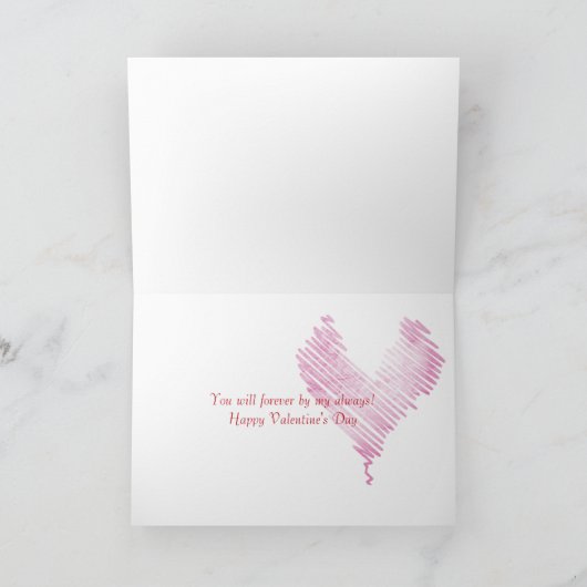 papieren valentijn harten feestdagen kaart (Binnen)