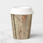 PAPIEREN VAN HOUTDRUIVENPATROON BEKERS (Rechts)