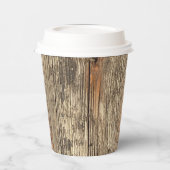 PAPIEREN VAN HOUTDRUIVENPATROON PAPIEREN BEKERS (Links)