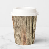 PAPIEREN VAN HOUTDRUIVENPATROON PAPIEREN BEKERS (Achterkant)