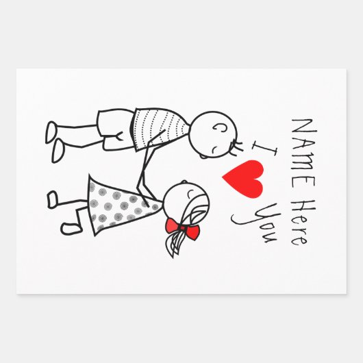 Papieren vellen met aangepaste naam oppakken Papie (Voorkant 3)