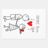 Papieren vellen met aangepaste naam oppakken Papie (Voorkant)