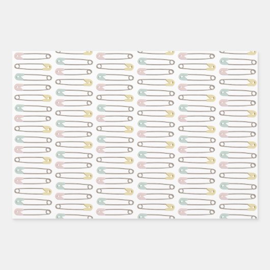 Papieren vellen met baby shower ompakken (Voorkant)