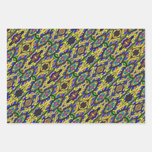 Papieren vellen met Glas in lood ompakken (Voorkant 3)