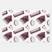 Papieren vellen met muziek ompakken (Voorkant)