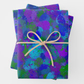 Papieren vellen met pacockkleurwrapping (In situ)