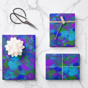 Papieren vellen met pacockkleurwrapping