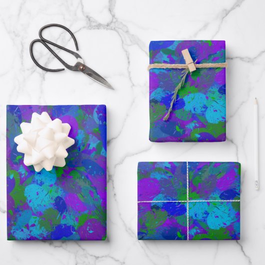 Papieren vellen met pacockkleurwrapping (Voorkant)