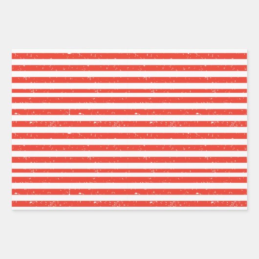 Papieren vellen met rode en witte strepen (Voorkant 2)