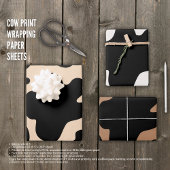 Papieren vellen met snelle Koe afdrukken