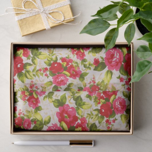 Papieren vellen Roos van tuinbouw Tissuepapier (Geschenk)