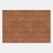 Papieren vellen uit brons metallisch geo (Voorkant 2)