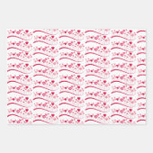 Papieren vellen Valentijns roze rode harten (Voorkant 3)