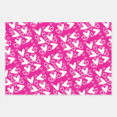 Papieren vellen Valentijns roze rode harten (Voorkant 2)