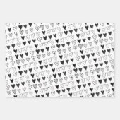 Papieren vellen Valentijns's Black Hearts (Voorkant 2)