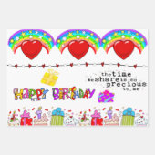 Papieren vellen Valentijns's Happy Birthday (Voorkant 3)