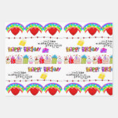 Papieren vellen Valentijns's Happy Birthday (Voorkant)