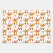 Papieren vellen van Cute Holiday Tiger met onmidde (Voorkant 3)