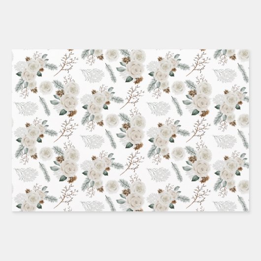 Papieren vellen van Floral- en botanische onmiddel (Voorkant)