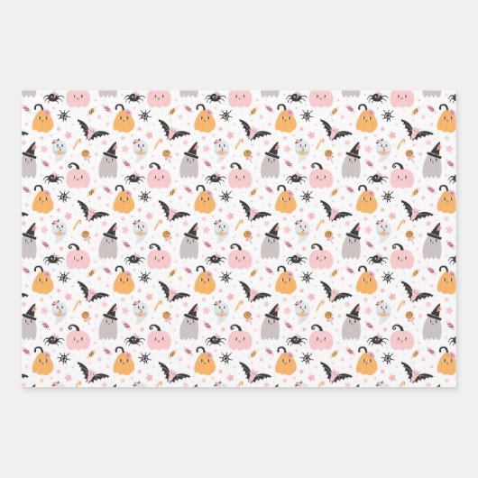 Papieren vellen van gemengde Halloween-wikkeling (Voorkant 2)