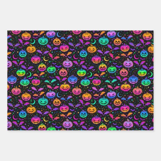 Papieren vellen van gemengde Halloween-wikkeling (Voorkant)