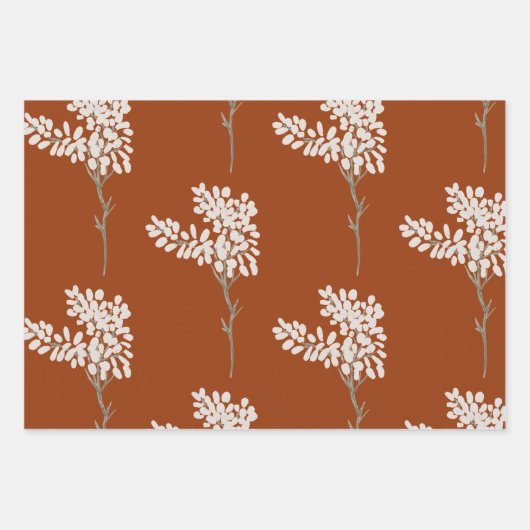 Papieren vellen van herfst Floral Wrapping (Voorkant 3)