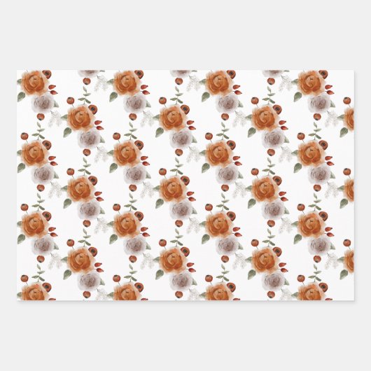 Papieren vellen van herfst Floral Wrapping (Voorkant 2)