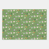 Papieren vellen van kippen met een gelukkig patroo (Voorkant 2)