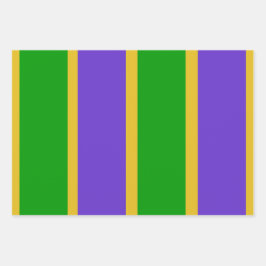 Papieren vellen van mardi Gras Stripes