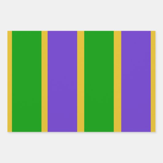 Papieren vellen van mardi Gras Stripes (Voorkant)