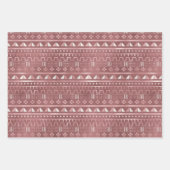 Papieren vellen van metallisch roos voor het oppak (Voorkant)