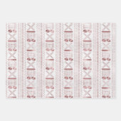 Papieren vellen van metallisch roos voor het oppak (Voorkant)