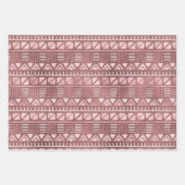 Papieren vellen van metallisch roos voor het oppak (Voorkant)