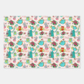 Papieren vellen van schattige theepartijtjes (Voorkant)