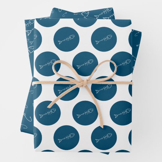 Papieren vellen van vis- en vishaakwerk (In situ)