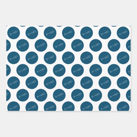 Papieren vellen van vis- en vishaakwerk (Voorkant)