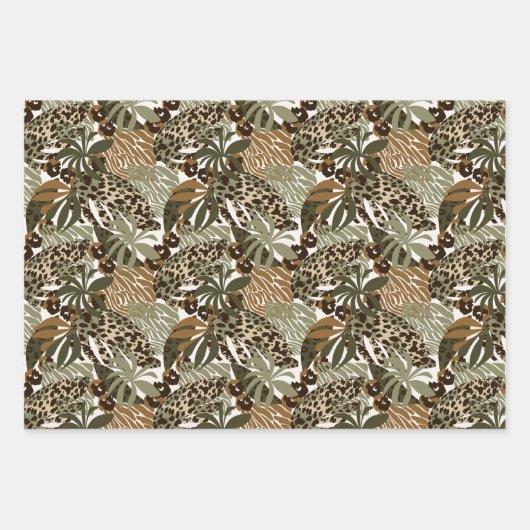 Papieren vellen verpakken-Leopard Print (Voorkant 2)